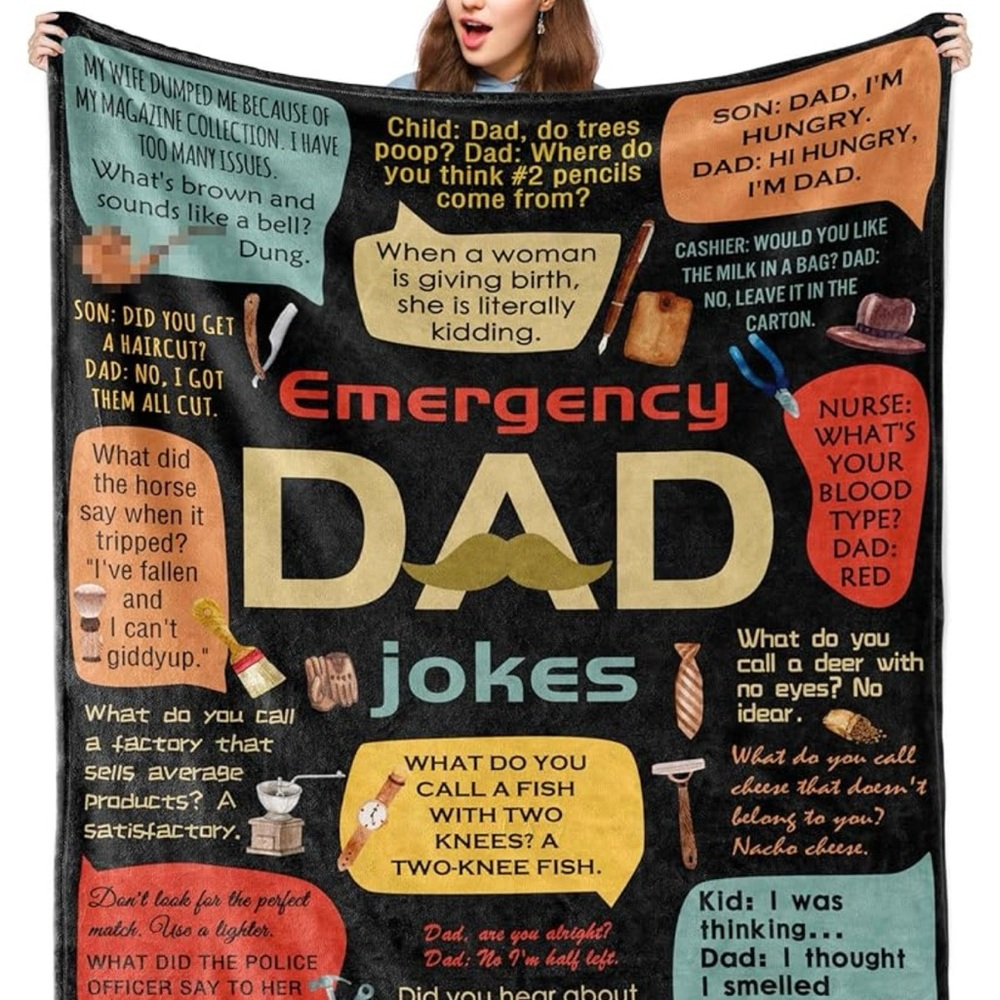 New Dad Joke Blanket